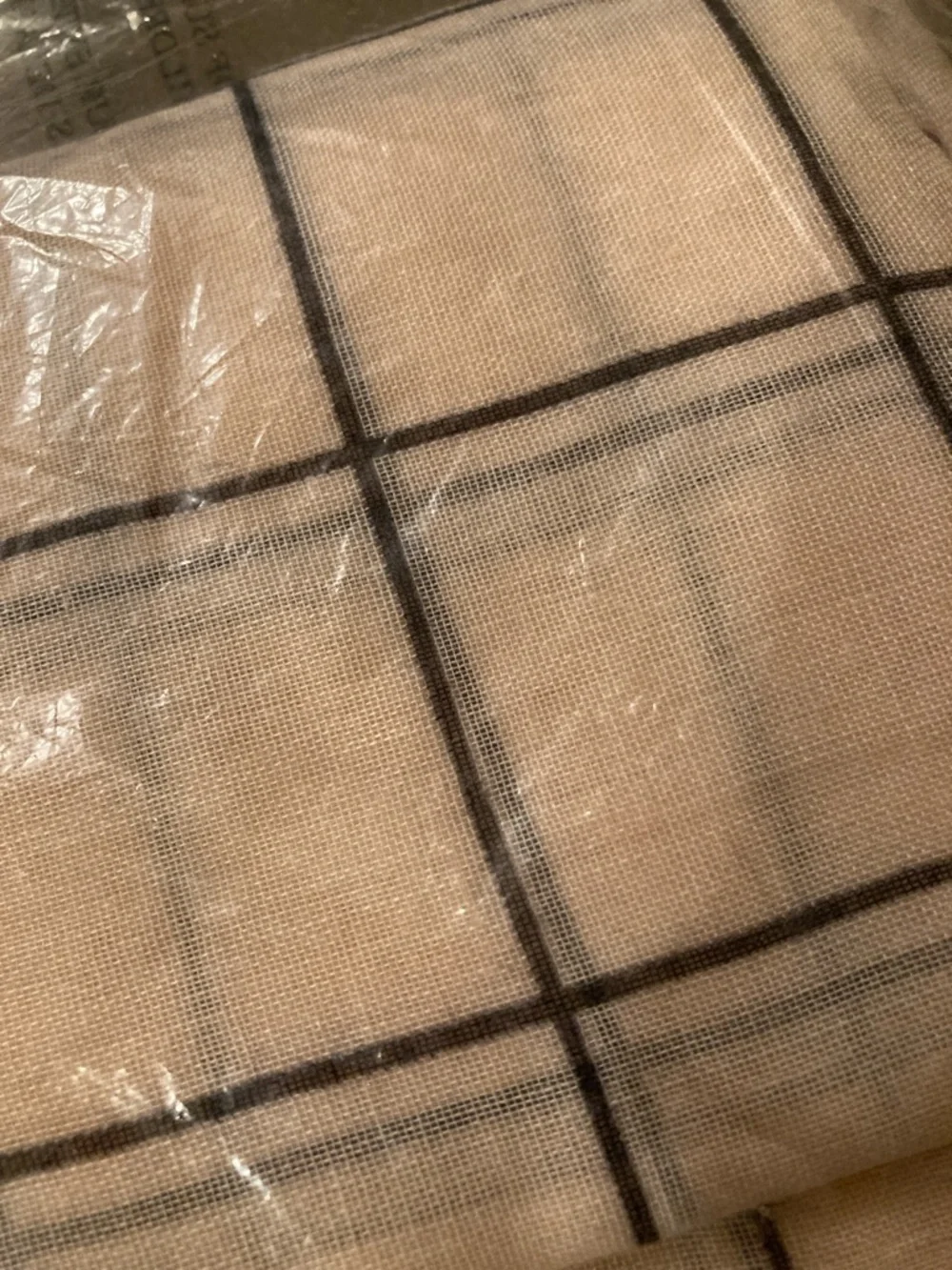 Rachel Pally Neutral Grid Print Scarf - Cream Windowpane NWT